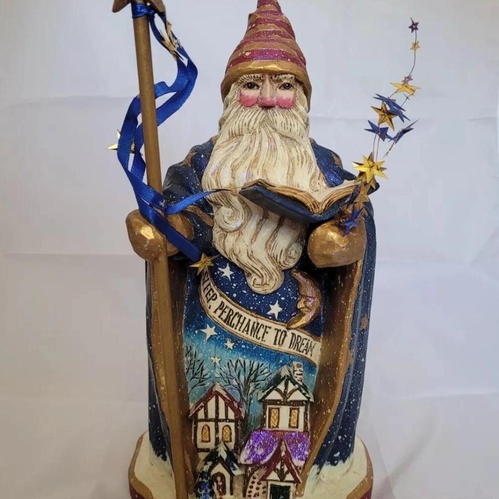 Dream Santa Sandman Pam Schifferl 12" Resin Figurine Christmas Winter Wizard